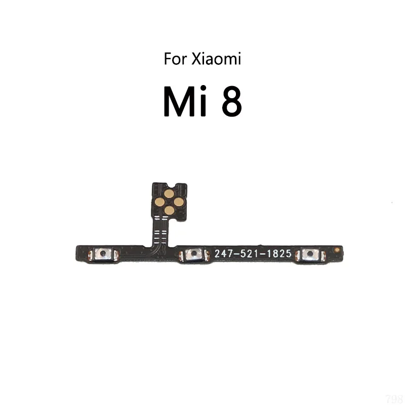 Power Button Switch Volume Mute Button On / Off Flex Cable For Xiaomi Mi 8 Lite 8SE 8UD