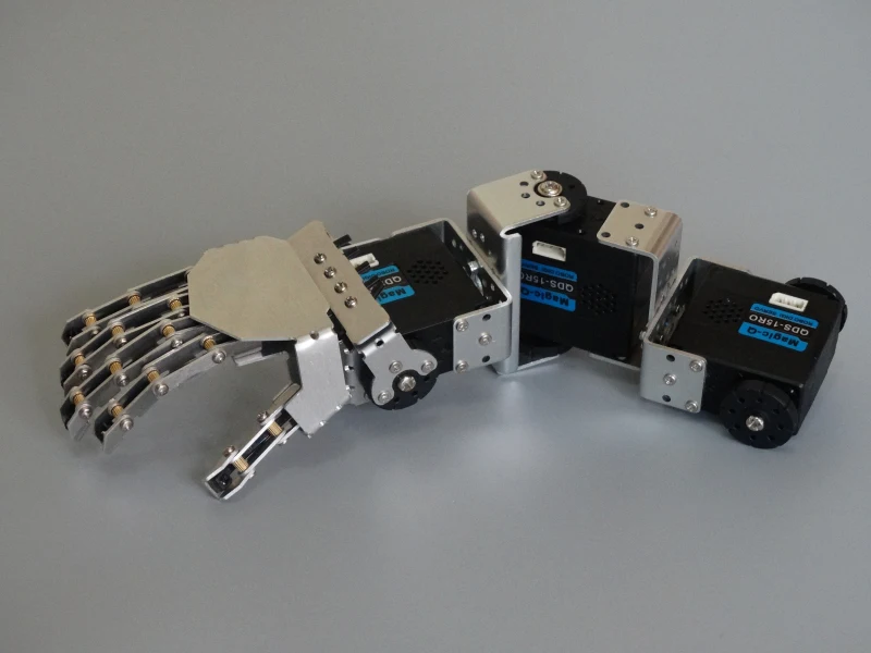 Degrees of freedom humanoid bipedal robotic arm with assembly/DIY accessories