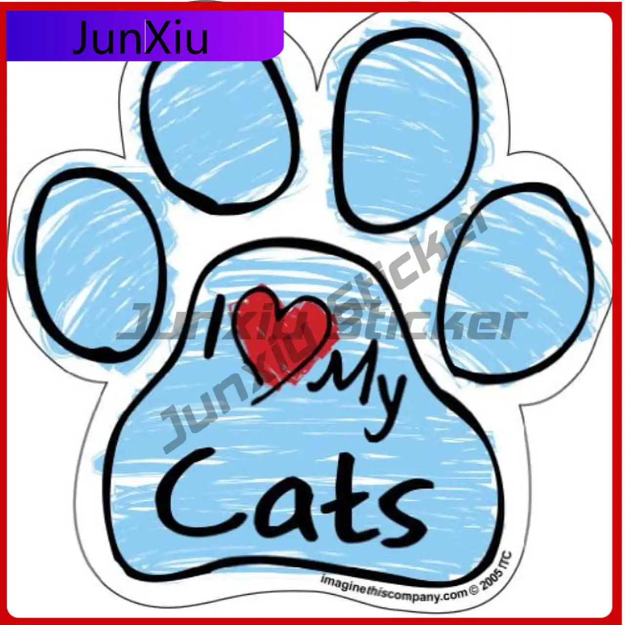 

imagine this scribble paw Cute Car Laptop Truck Truck Motor Home Walls Boat Sticker Cool Retro Retro Vintage Unique Cute