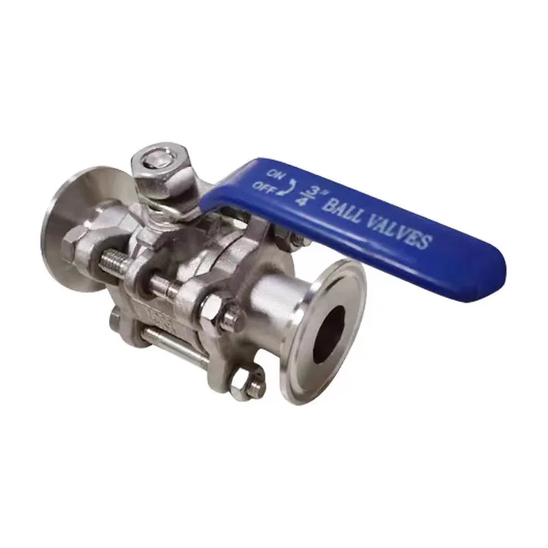

304 Stainless Steel 3-Piece Tri-Clamp Ball Valve with Sight Glass, Q81F-16P Full Port, for Brewing Kettle / Fermenter / Pump