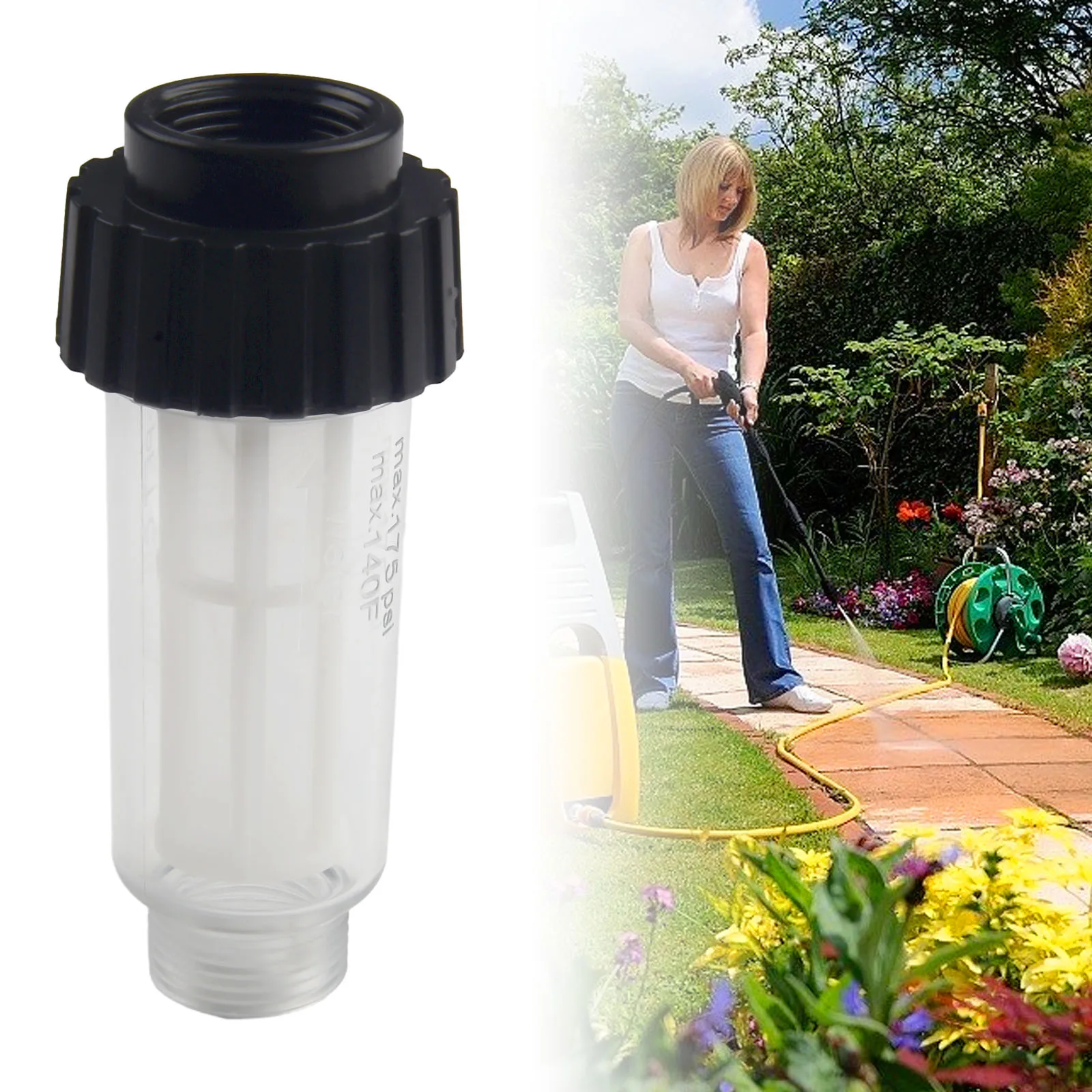 

1pc High Pressure Washer Water Filter For K2 K3 K4 K5 K6 3/4'' Inlet Water Filters For Nilfisk 128500674