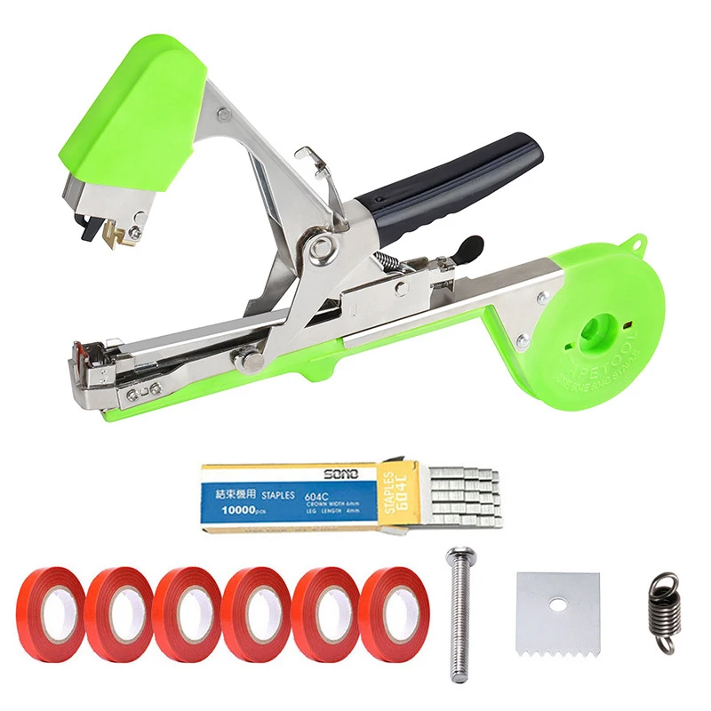 New Gardening Tools For Tying Branches Tomato Binding Machine Seedling Binding Vine Tool Vegetable Tapener Tapes Home Garden
