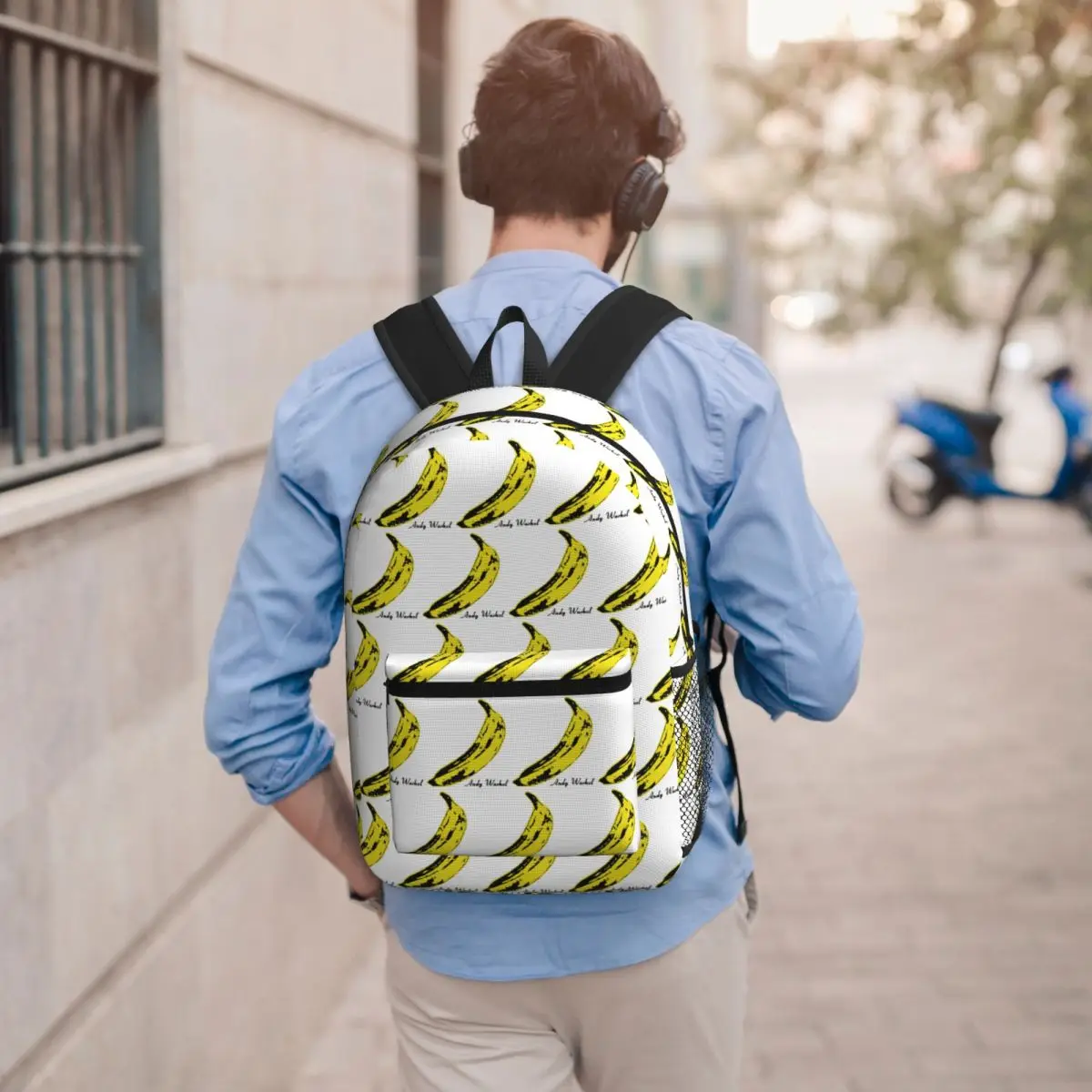 

Andy Warhol Sunset Cat Cattle Banana Backpack Student BookBag Children School Bag Computer Shoulder Bags for Men Women