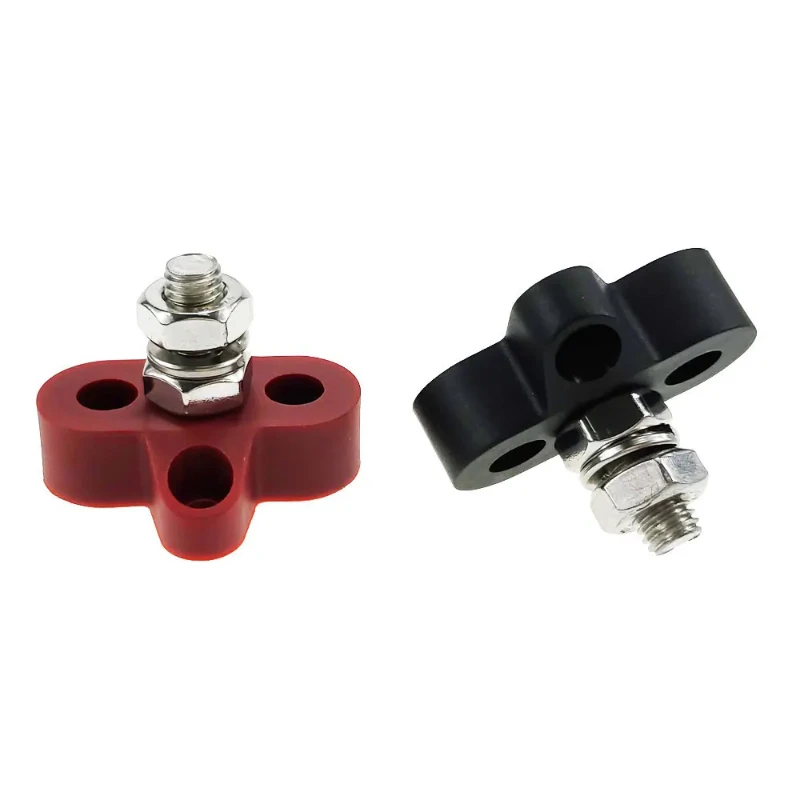 

M8 terminal blocks, battery power studs, heavy-duty distribution stud terminals, DC 48V busbars for cars, RVs, and boats