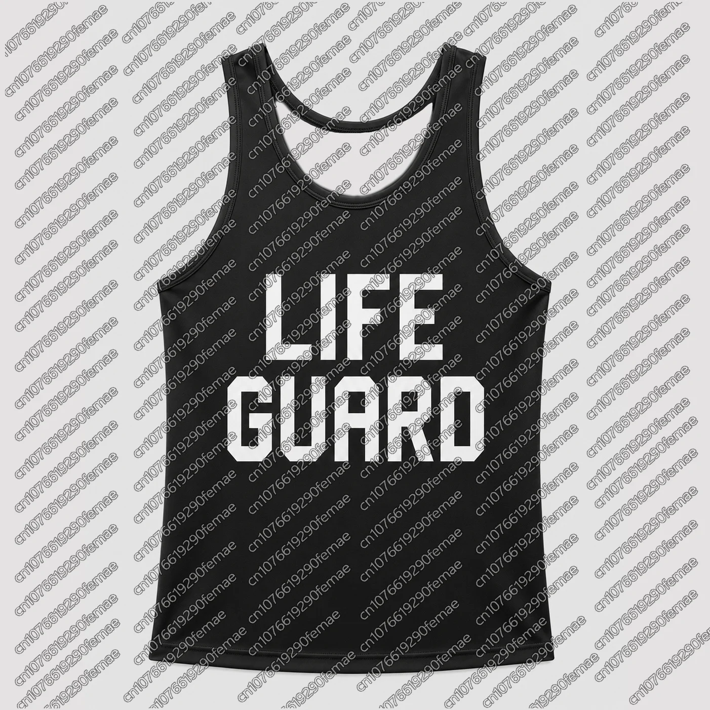 2026 Neues 20. Jubiläums-LIFE GUARD-Print-Weste Damen Sommer Koreanische Mode Locker Sitzendes Sport-T-Shirt zum Layering Tanktop – Detail 8