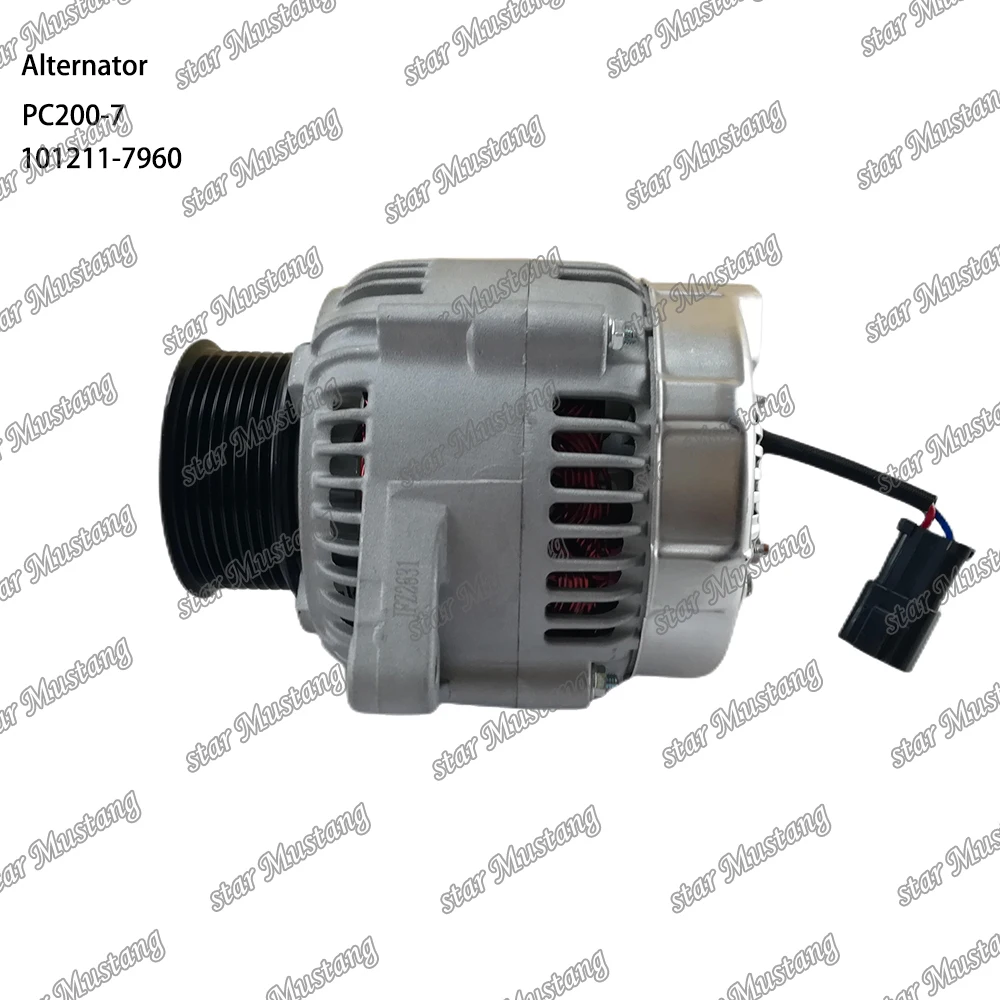 

PC200-7 генератор 28V 60A 101211-7960 600-861-6410 подходит для деталей двигателя Komatsu