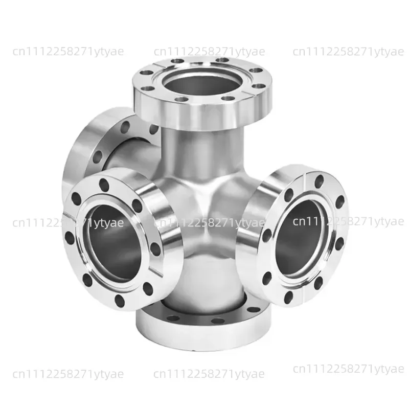 Ultra-high Vacuum Accessories CF 5-way Cross - Fixed CF 5-way Cross 3-flange Rotatable Vacuum Chamber CF 5-way Cross