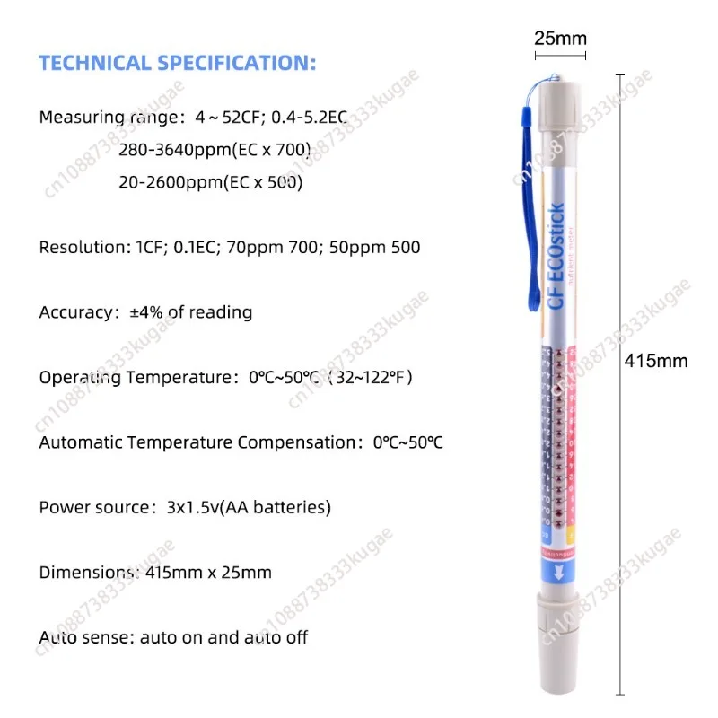 

Тестер-метра, водонепроницаемый с ATC + встроенным ATC, диапазон 2,1 ~ 10,8 pH, портативный pH-гидропонный щуп