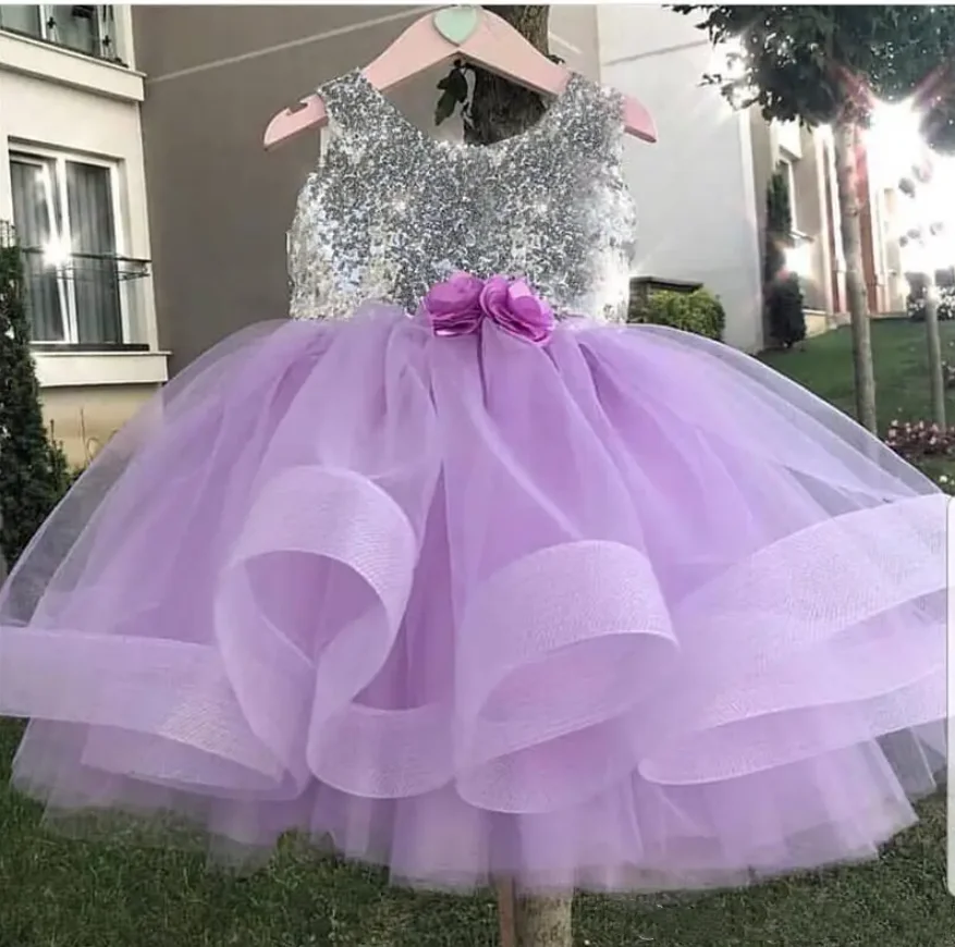 Robe d'anniversaire à plusieurs niveaux pour bébés filles, robes gonflées à fleurs pour mariage, fête d'anniversaire pour enfants, quelle que soit la taille de l'enfant 12M 24M