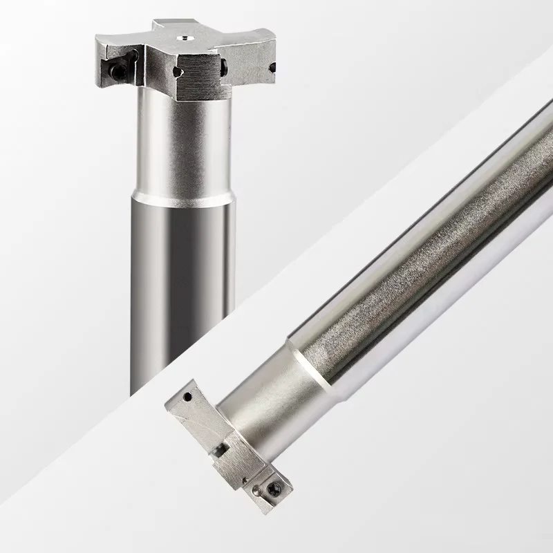HTS straight shank T-slot milling cutter bar CNC three-sided edge machining center CNC milling cutter For CCMT060204 Insert