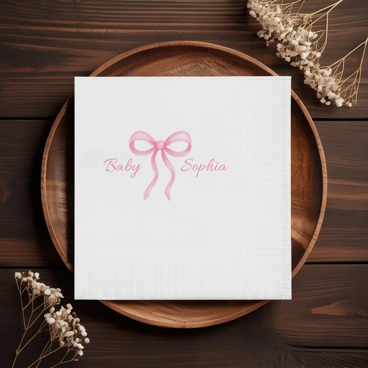 Customizable Wedding or Party Napkins – Ultra-Thick, Soft Paper Tableware – Bulk Custom Wedding Napkins, Reception Decor, Person