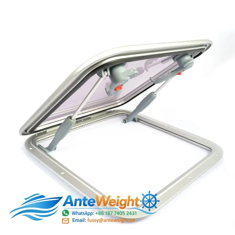 Profile Deck Hatch Boat Window Anodized Aluminum Frame Portlight for Marine