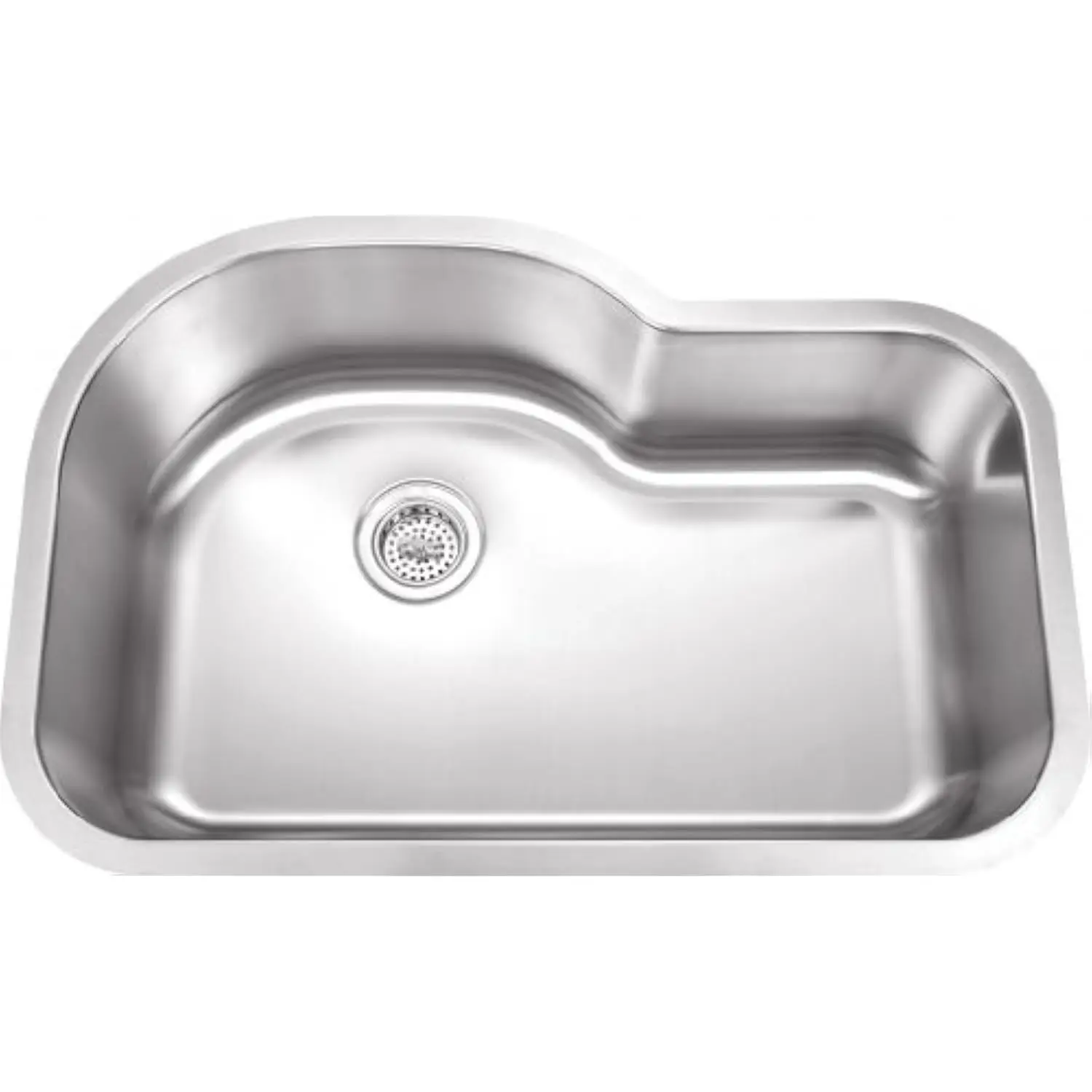 

Wells 32-Inch 18-Gauge Undermount Single Bowl Stainless Steel Kitchen Sink