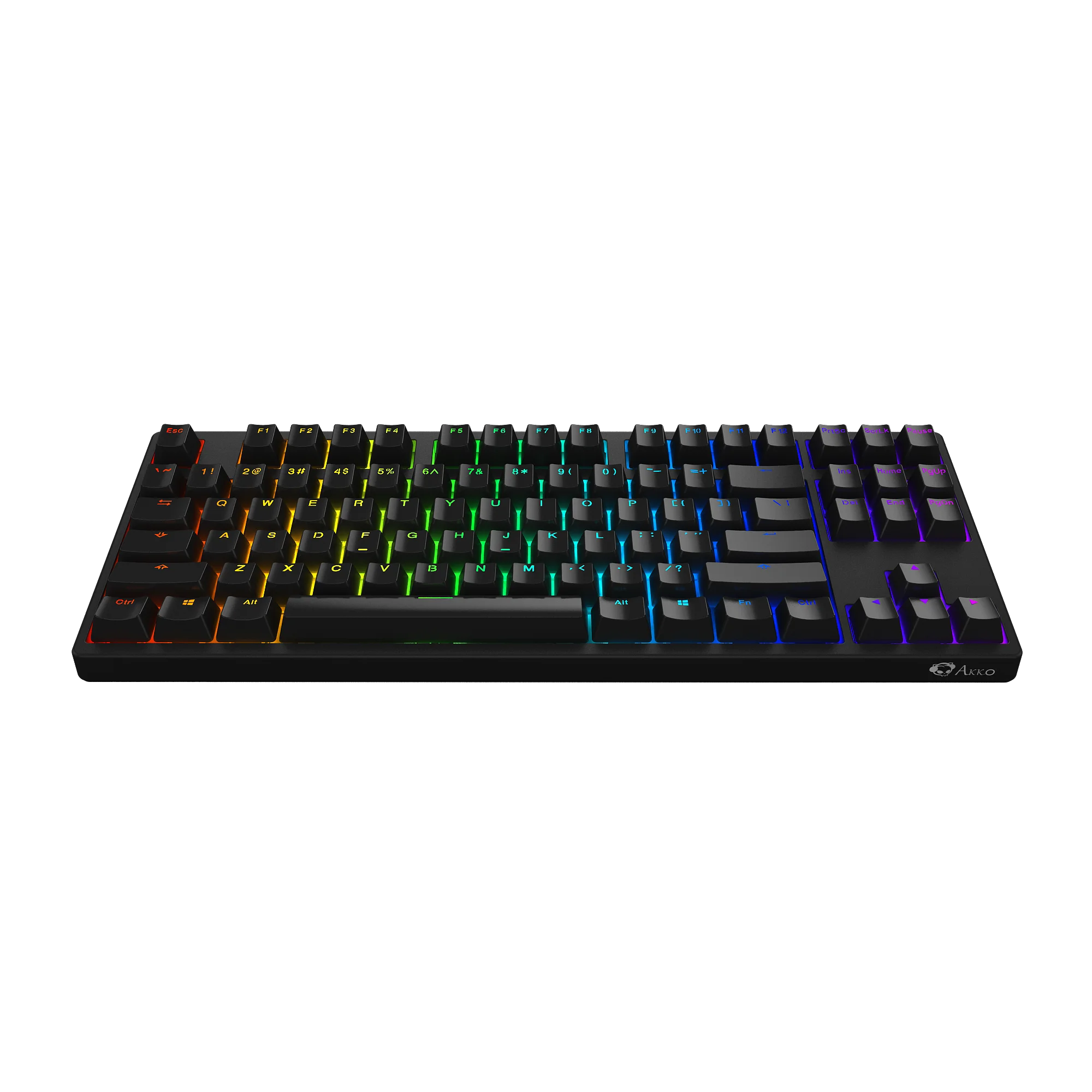 Akko 3087S Shine-Through Mechnicial Keyboard USB Type C with Cherry Profile PBT Double Shot Keycaps