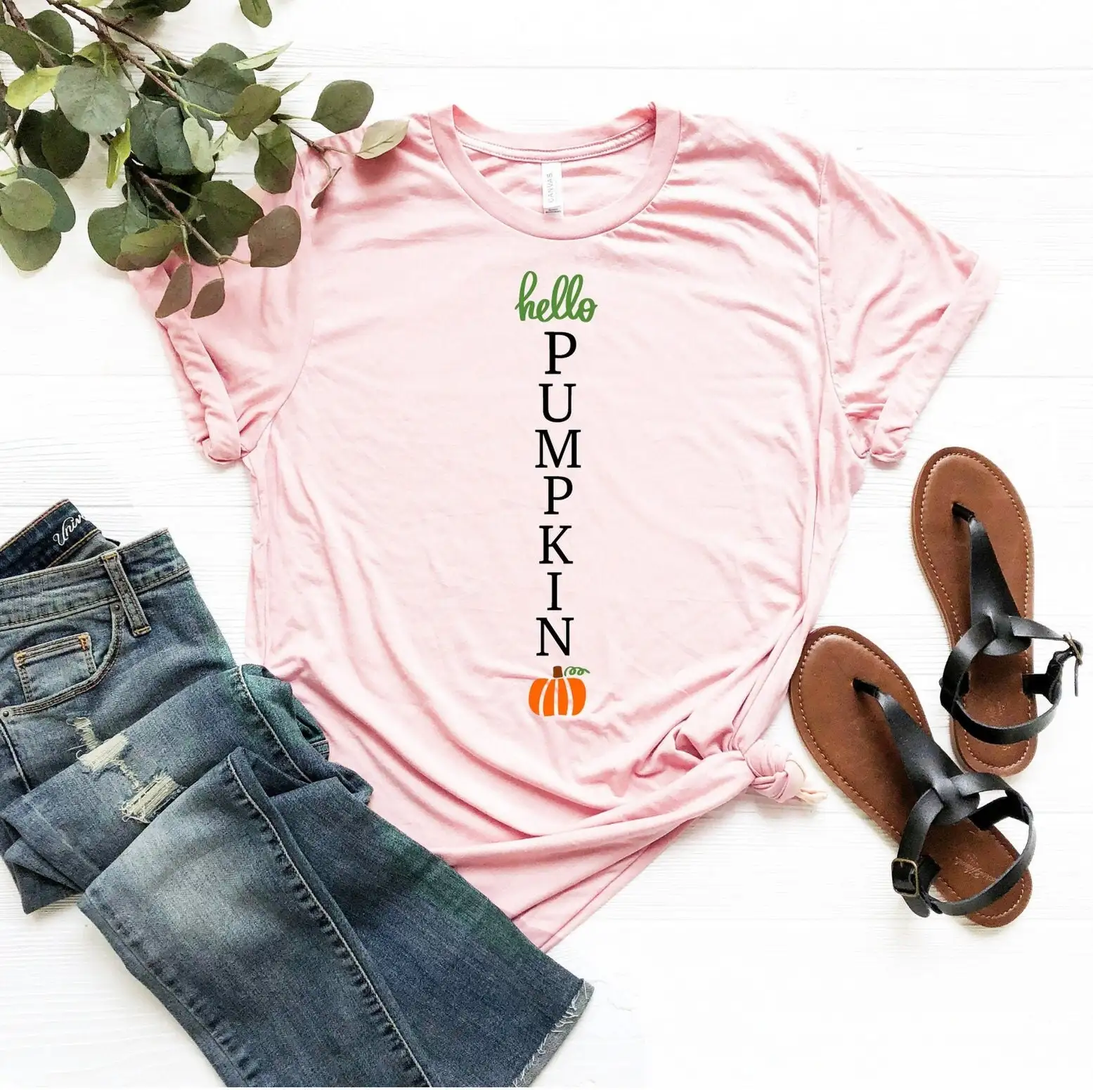 Camiseta de Hello Pumpkin, camisa de especias, Día de Acción de Gracias, familia, feliz Vacaciones de otoño