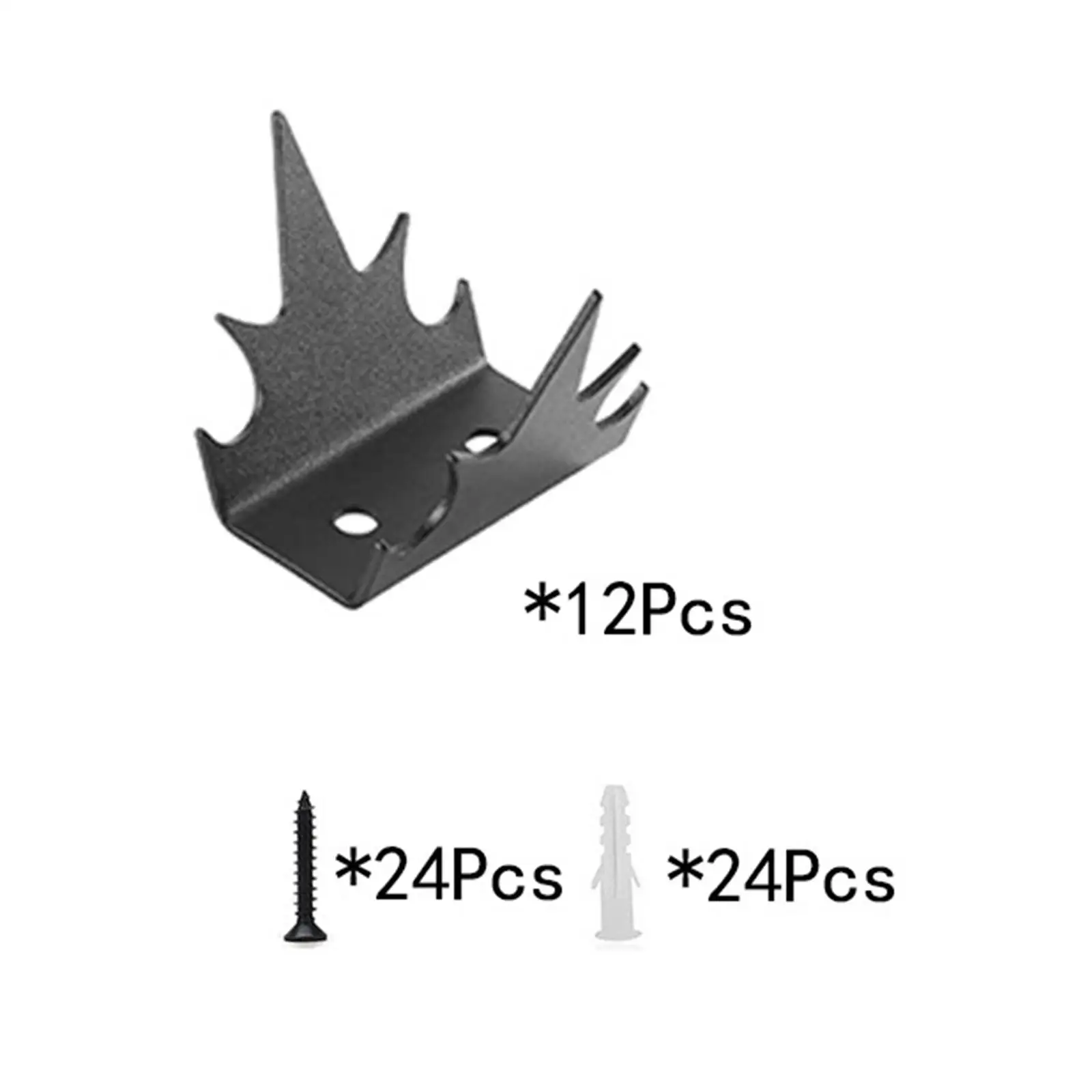 Security Fence Wall Spikes High Strength Steel Anti Climb Hardware for Outdoor Garden Protection