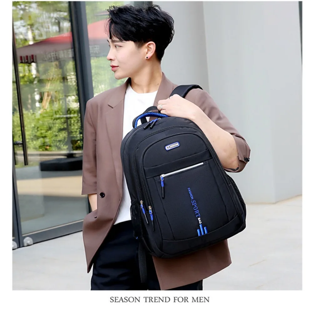 Oxford Waterproof Rucksack Men\'s Backpacks Business Computer Bag Casual Travel Backpack Senior High School Student Schoolbag