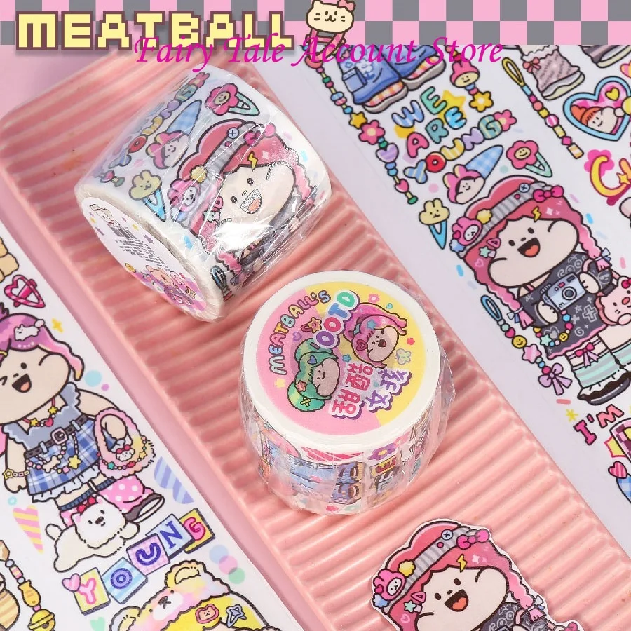 Meatball's New Product Sweet and Cool Girl  Themed Special Oil Handmade Tent and Paper Packaging, Cute Decoration