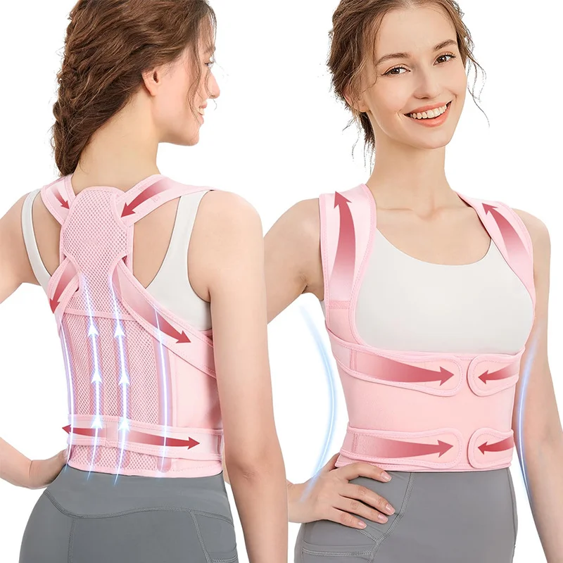 Back Brace & Posture Corrector for Women, Adjustable Back Straightener Posture Corrector Scoliosis Hunchback Correction Support