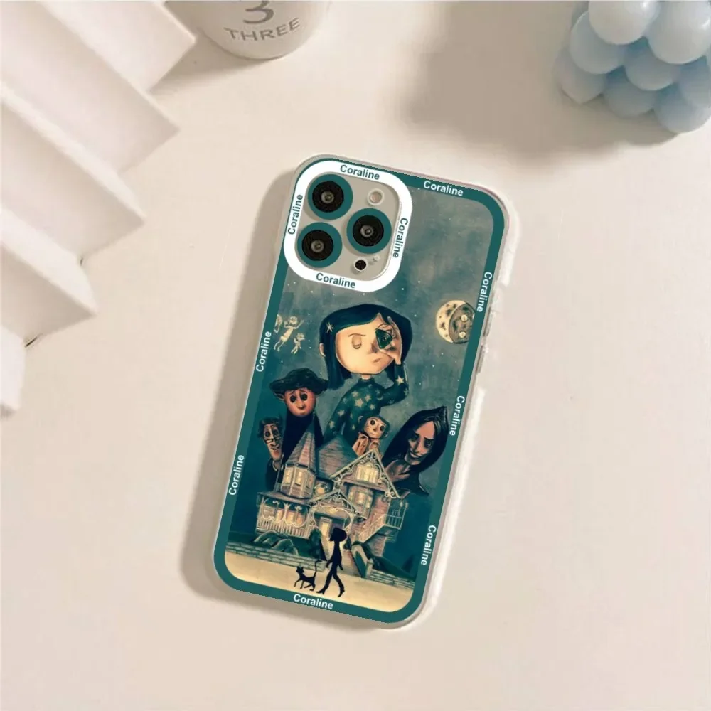 Anime-C-coraline  Phone Case For IPhone 11 12 13 Mini Pro Max 14 Pro Max Iphone15 15promax Case Shell Funda Cover