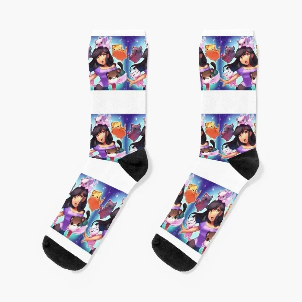 

Aphmau Socks Novelties cute winter thermal Male Socks Women's