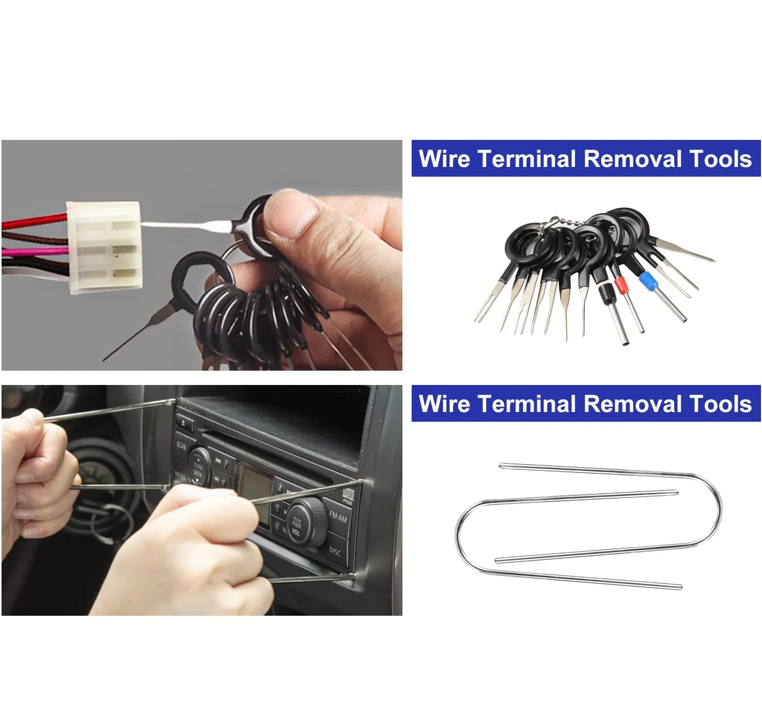 Car Trim Removal Tool Set for Car Audio Dash Door Panel Window Molding Auto Clip Pliers Fastener Remover Pry Tool Kit