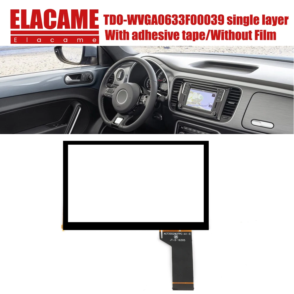 10pcs 6.5Inch Car Touch Screen For VW MIB STD2 680 200 Multimedia Player Radio Digitizer TDO-WVGA0633F00039 TDO-WVGA0633F00045