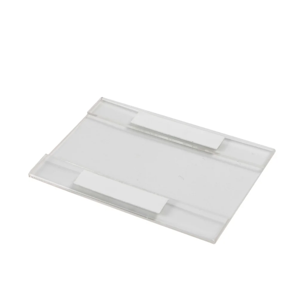 Self Adhesive Transparent Pocket Plastic Sign Display Holder Card Label Racks Tag Price Frame