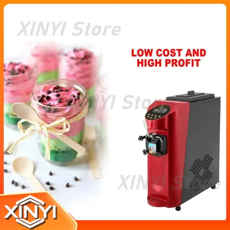 2025 New Automatic Ice Cream Maker for Desktop Single Head Ice Cream Machine for Milk Tea Shop Commercial Use maquina de