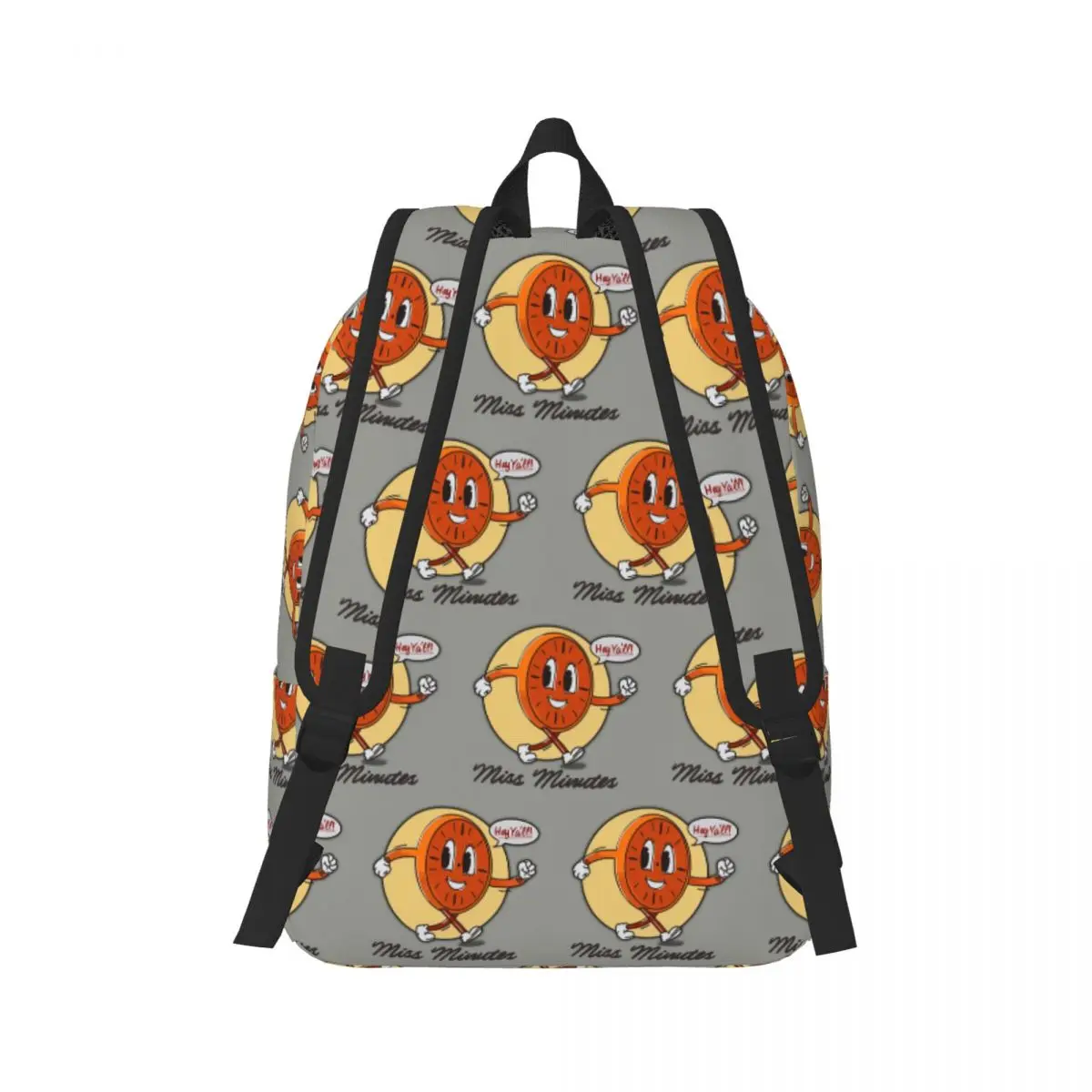 Miss Minutes Backpack Daypack Large Capacity Children BookBag School Bag Shoulder Bags for Men Women