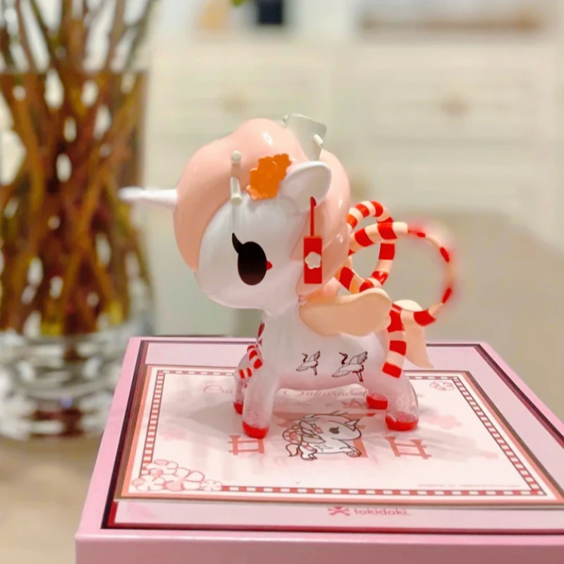 

Tokidoki Sakura 5inch Unicorno Five Inch Figure Rainbow Color Crystal Hand Made Fashion Doll Designer Decorations Cute Toy Gifts