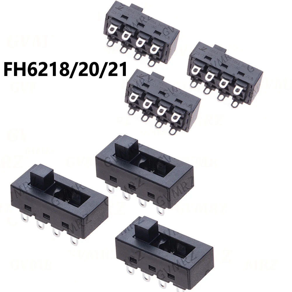 2PCS/lot FH6218/20/21 12A 250V 8Pin Toggle Slide DIP 3 Position Switch LQ-103H Hair Dryer Hot Cold Wind for JJ-15 Philips Flyco