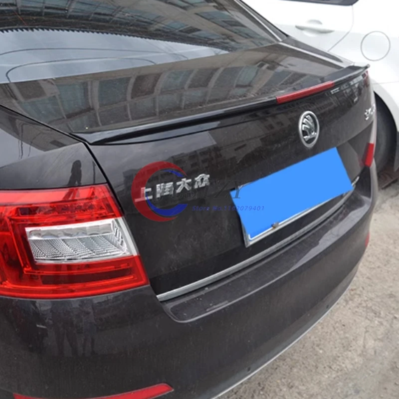 

Спойлер для Skoda Octavia 2015-2017, Стайлинг автомобиля, АБС-пластик, неокрашенный цвет, задний спойлер на крыло багажника, украшение автомобиля