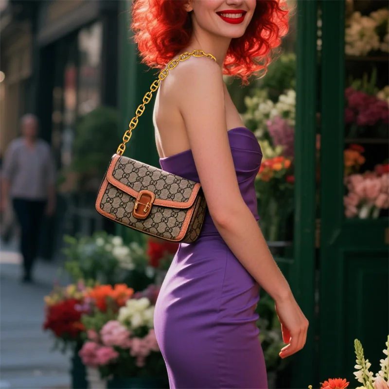 سلسلة محفظة ذهبية من هولين 66 سم ذات نوعية جيدة معدنية ليس من السهل أن تتلاشى حقيبة سلسلة الأشرطة للنساء حقيبة الفتيات