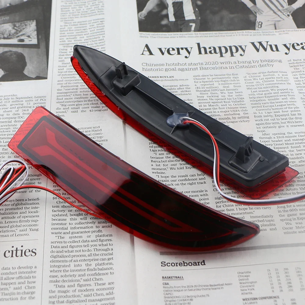 

2Functions Car LED Rear Fog Lamp Brake Light Bumper Light for Toyota Avanza 2015 2016 2017 Reflector Accessories