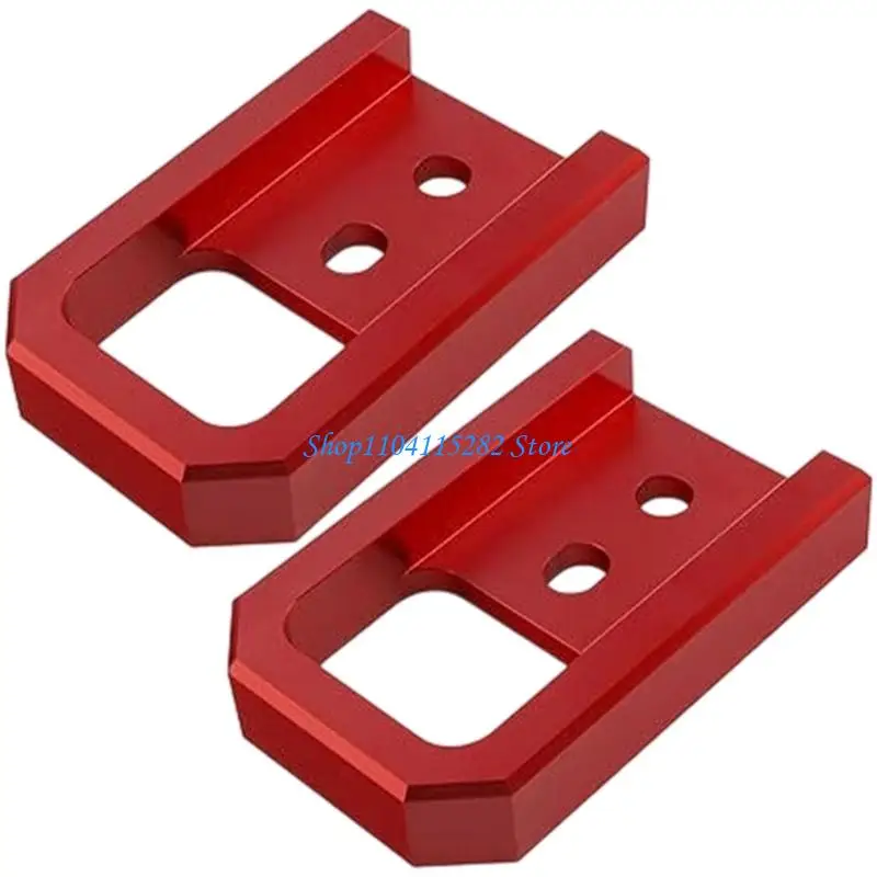 

Aluminum Tow Hooks for Select Model Front Bumper Enhanced Recovery Red Accent Easy Install