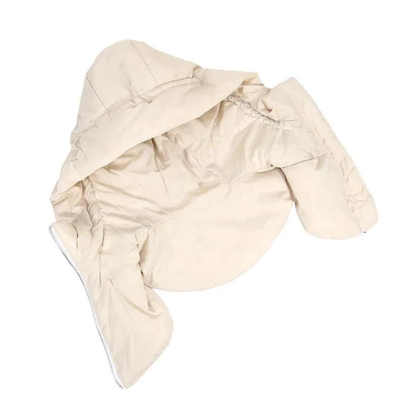 

Ultralight Down Hooded Hats Drawstring Removable Neck Cover Scarf Balaclava Hat Zippper Coat Short Tank Top Women's