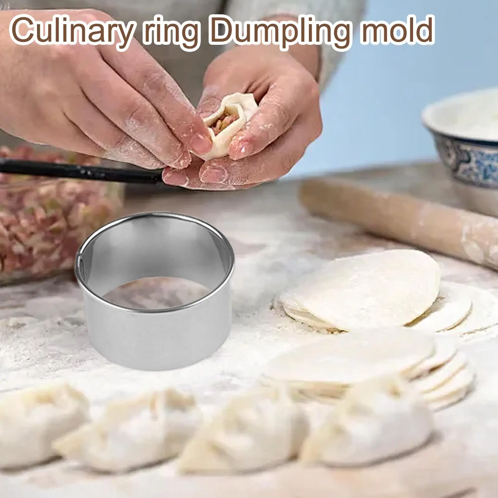 

Round Mousse Mold Stainless Steel Reusable Biscuits Cookie Cutter DIY Pastry Baking Circle Ring Mold Baking Tool Bakeware