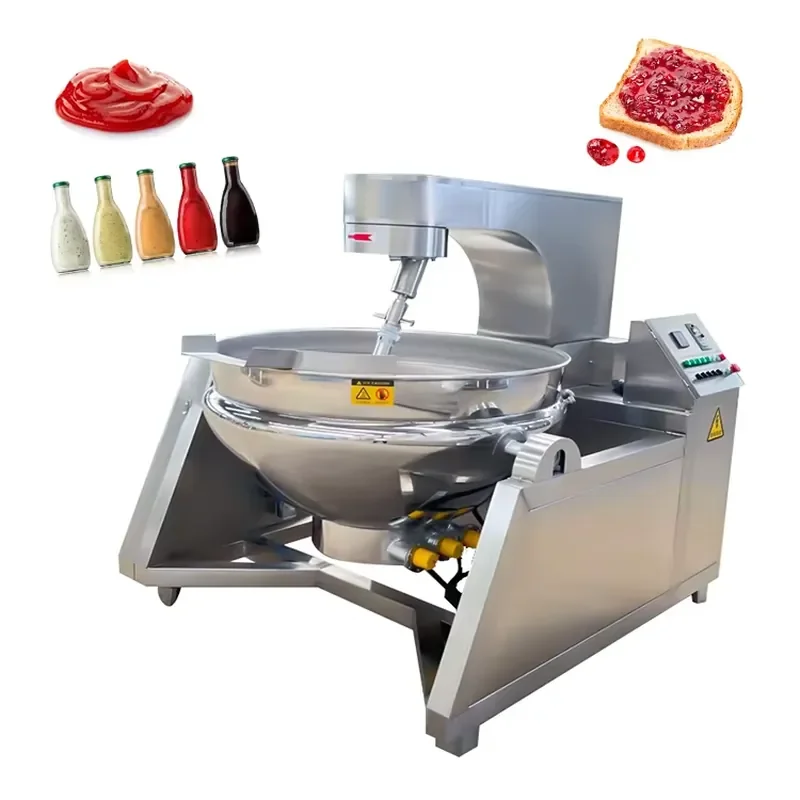 Industrial Automatic Cooking Machine Cooker With Planetary Stirring Frying Pan Sandwich Pot