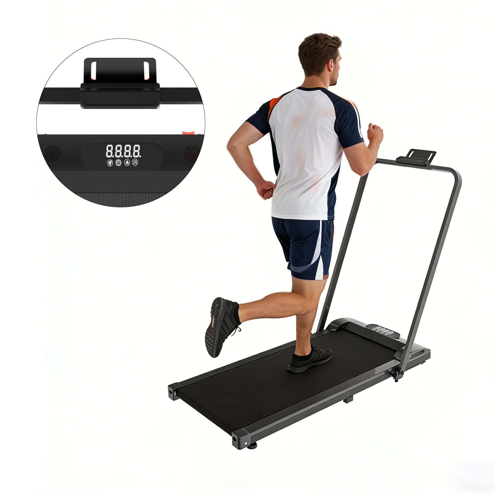 折りたたみ式0.75-2.0HPウォーキングパッド、机下トレ - Treadmill Home Gym のレビューと価格