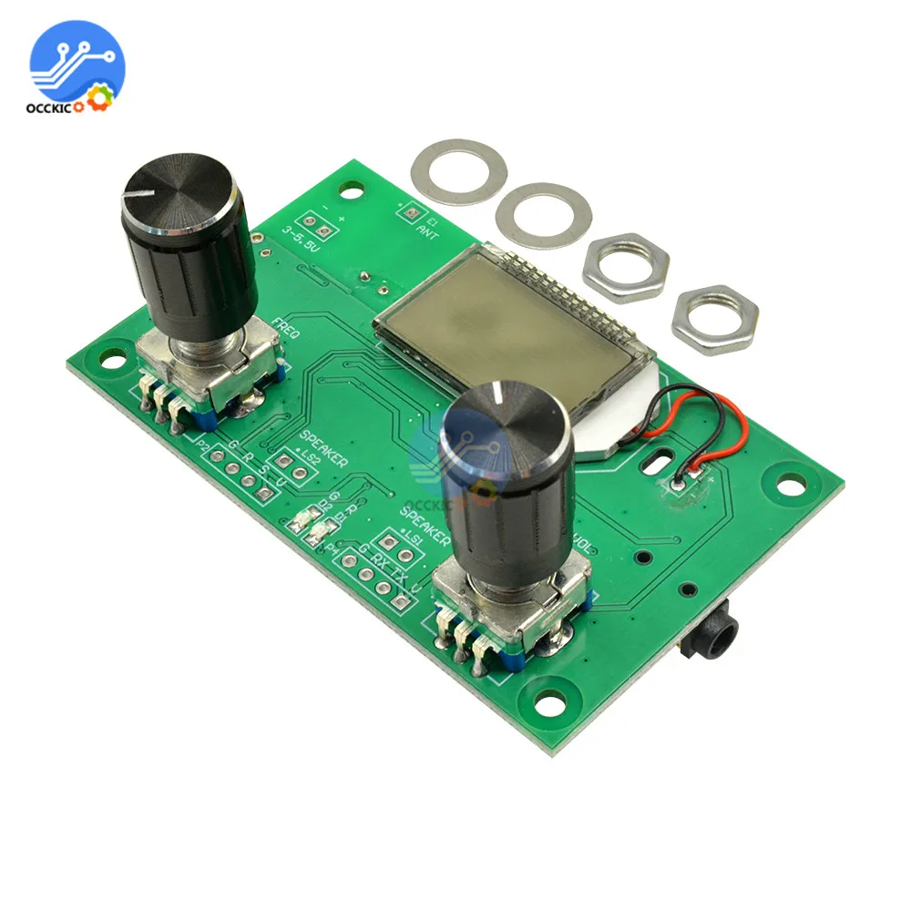 Modulo ricevitore Radio FM 87-108MHz modulazione di frequenza scheda di ricezione Stereo con Display digitale LCD 3-5V DSP PLL