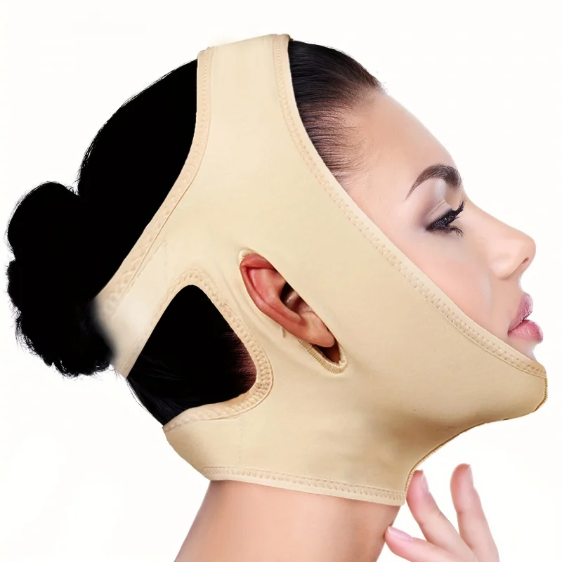 V-Line Face Shaper & Facial Strap/Chin Lift - Low-Allergy Breathable Compression Band/Invisible Stitches for Jawline image 6