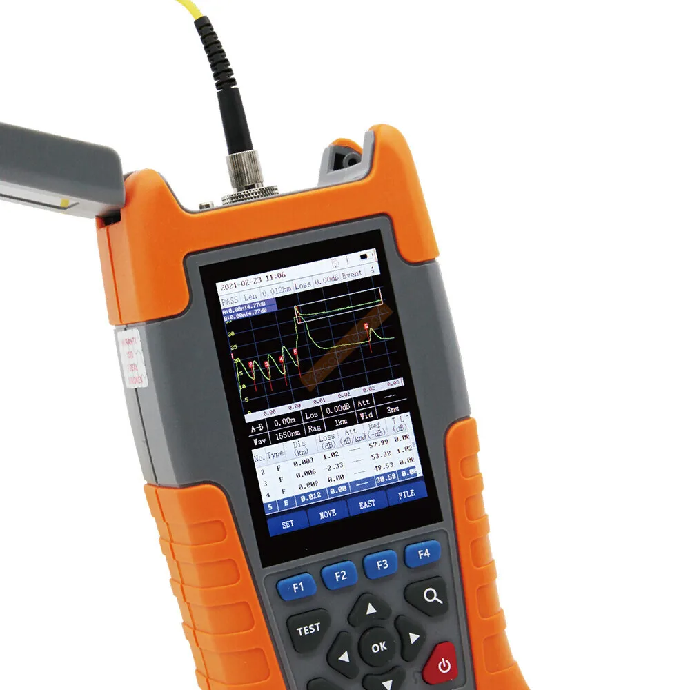 Grandway Mini OTDR Fiber Optic Reflectometer 1310/1550nm 28dB 100KM mini handheld OTDR + VFL + power meter + OLS + Blue Tooth