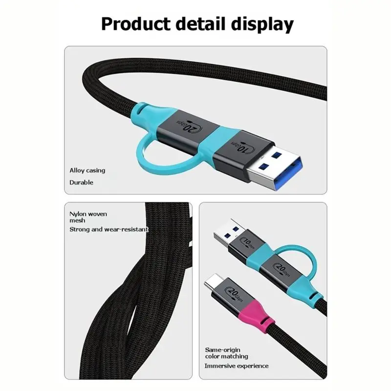 Voltvibe-C To C Cable 2 In 1 Full-Function Charging Cable PD240W