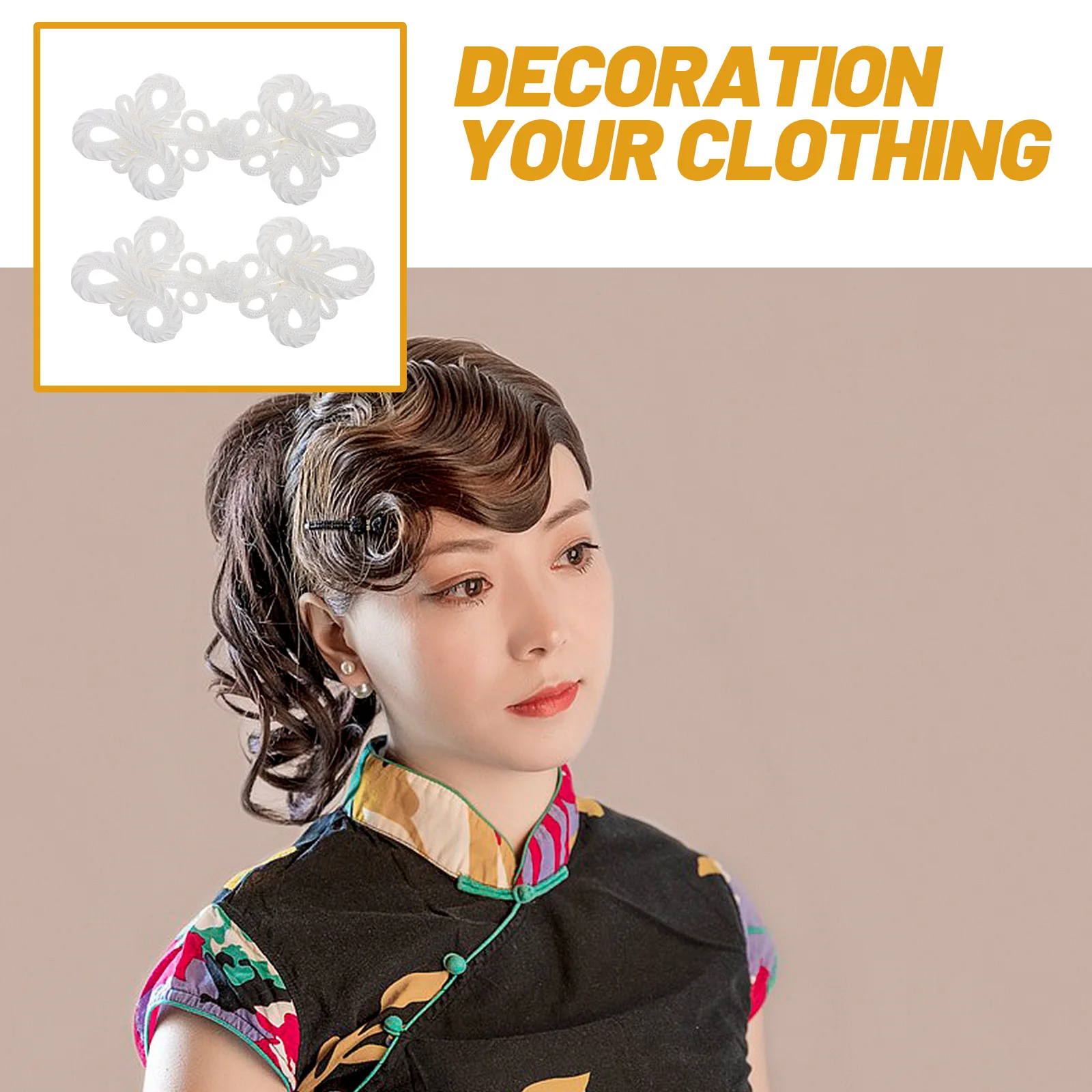 

10Pcs Chinese Style Buttons Fabric Frog Closures Fancy Cheongsam Hanfu Clothing Accessories Chinese Style Button Cheongsam