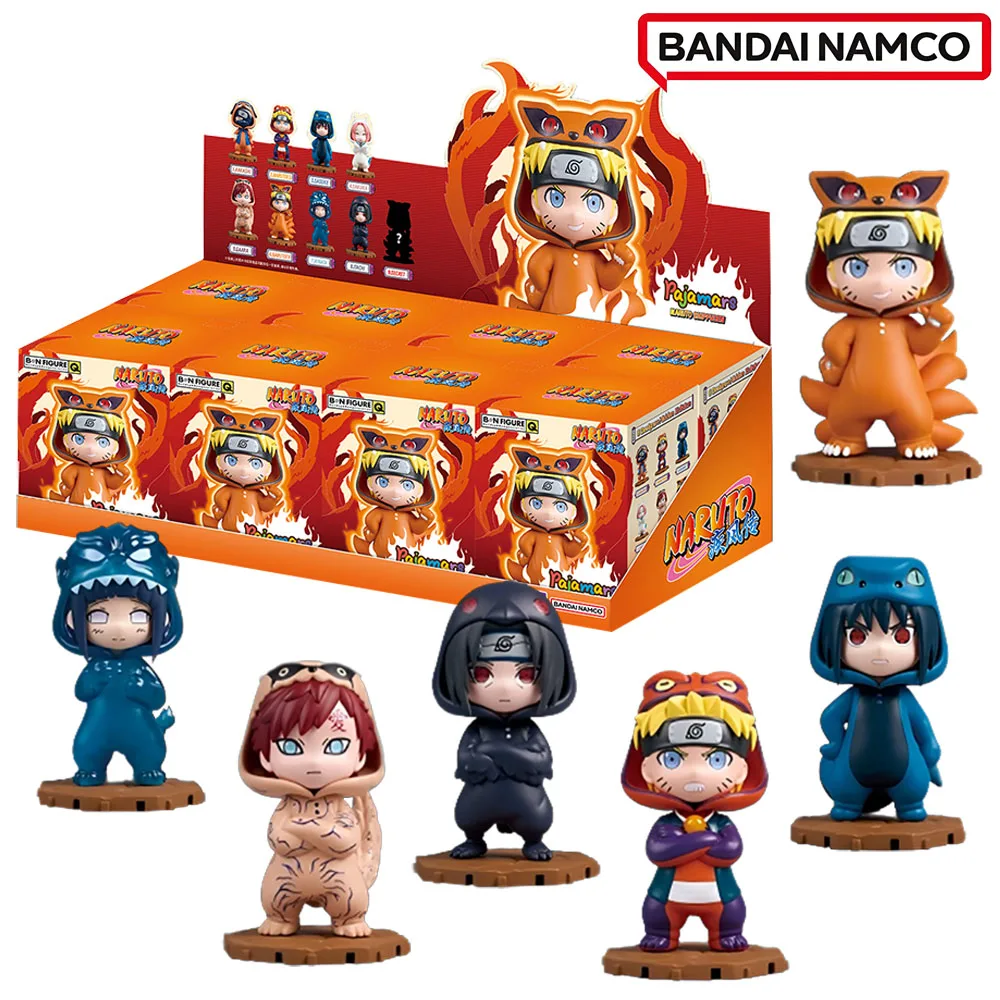 

Genuine Bandai Naruto Blind Box Pajamars Series Q Version Designs Classic Anime Peripheral Collection Birthday Gifts for Fans