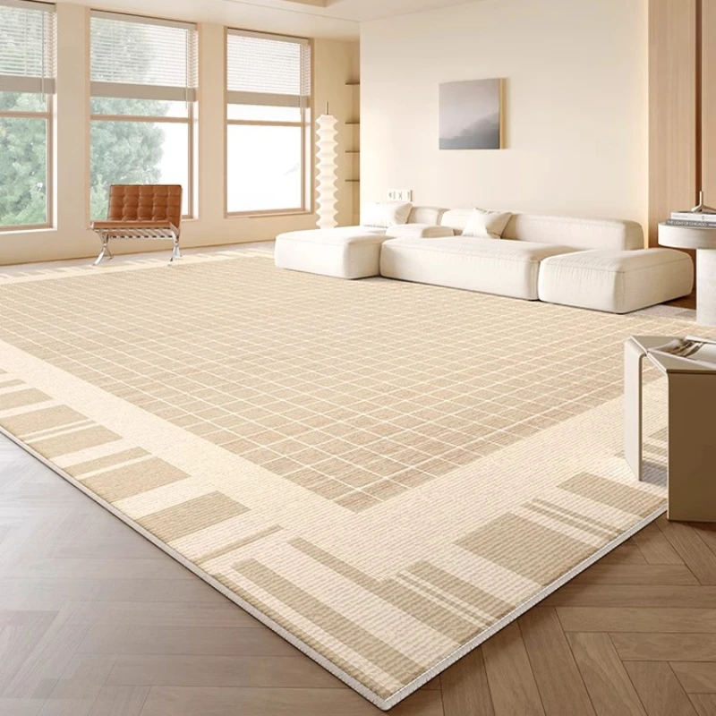 Minimalist Plaid Art Carpet Comfortable Luxury Bedroom Rug Striped Diamond Living Room Carpets Easy Clean Washable Sofa Play Rug