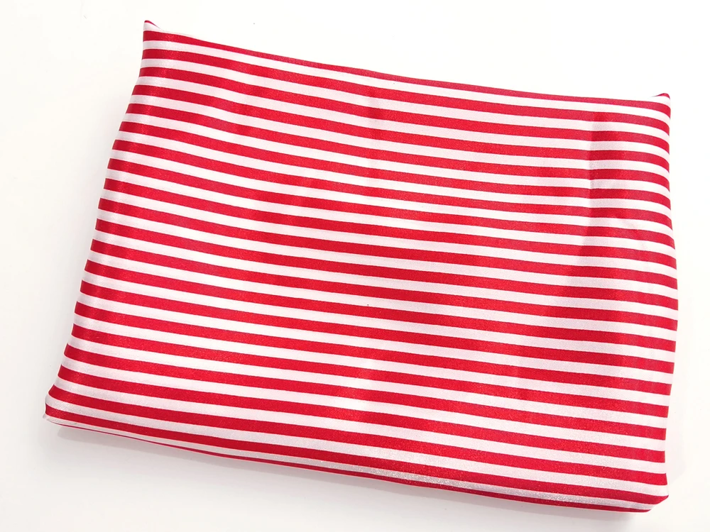 Satin-Stoff 58 Zoll Breit | 2 Meter | 5 Meter | Gestreiftes Material Futterstoff Seidiger Satin Großhandel – Detail 20