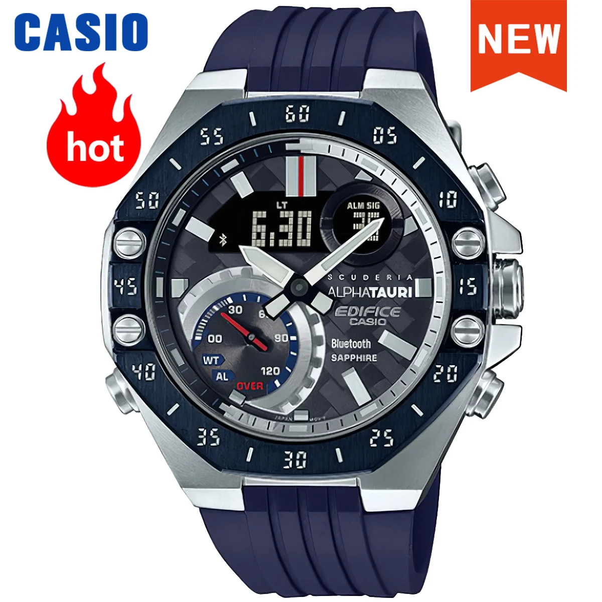 Casio watch for men EDIFICE racing co-branded Bluetooth connection ECB-10AT-1A business waterproof men\'s watch