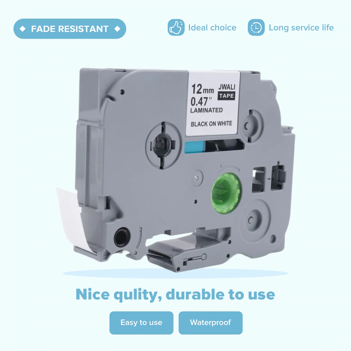 A010 10 حزمة P اللمس صانع التسمية الشريط لاستبدال Brother TZe-231 TZe Tz الشريط 12 مللي متر 0.47 مغلفة عبوات التسمية البيضاء